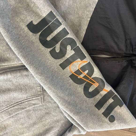 Nike Grey Athletic‎ Casual Full Zip Hoodie Men XL - Picture 5 of 6